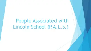 Support Initiatives by Lincoln P.A.L.S. for Teachers and Staff