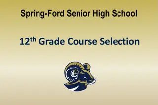 Senior High School Course Selection Guidelines