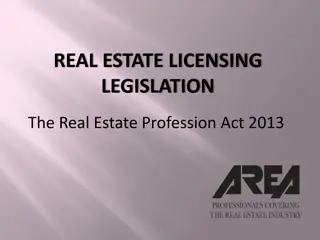 Real Estate Licensing Legislation Overview in Trinidad and Tobago