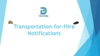 Dallas Transportation-for-Hire Safety Guidelines