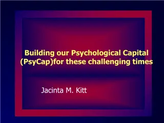 Building Your Psychological Capital (PsyCap) for Challenging Times