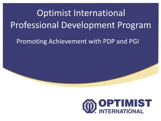 Optimist International Professional Development Program Overview