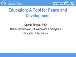 The Impact of Education on Peace and Development: Challenges and Solutions