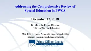 Review of Special Education Services in PWCS