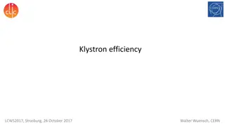 Advancements in Klystron Efficiency and Technology at CERN