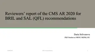 Recommendations for Luminosity Precision in CMS AR 2020 Review