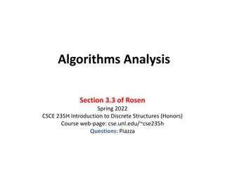 Algorithm Analysis: Key Concepts and Methods