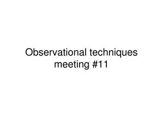 Overview of Observational Techniques and Student Talks in Astronomy