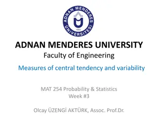 Overview of Central Tendency Measures in Statistics