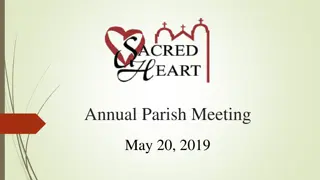 Annual Parish Meeting Highlights - May 20, 2019