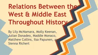 Historical Relations Between the West and Middle East