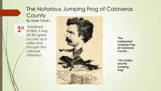 The Notorious Jumping Frog of Calaveras County by Mark Twain