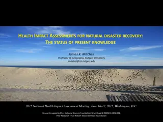 Health Impact Assessments for Natural Disaster Recovery