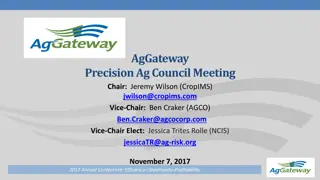 AgGateway Precision AgCouncil Meeting Summary