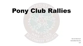 Introduction to Pony Club Rallies: Team Competition in Horse Riding