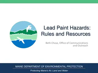 Lead Paint Hazards Rules and Resources in Maine Department of Environmental Protection