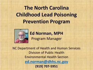 North Carolina Childhood Lead Poisoning Prevention Program Updates