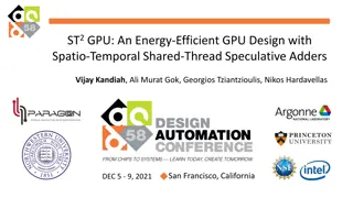 Energy-Efficient GPU Design with Spatio-Temporal Shared-Thread Speculative Adders