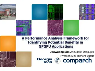 A Performance Analysis Framework for GPGPU Applications