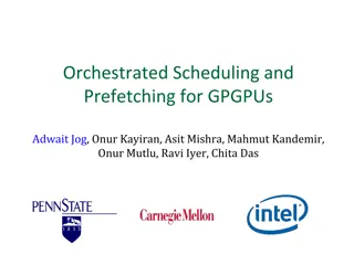 Orchestrated Scheduling and Prefetching for GPGPUs