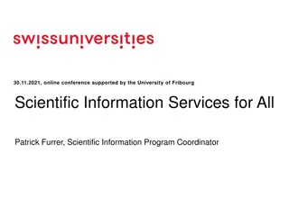 Scientific Services for All - Enhancing Scientific Information and Services