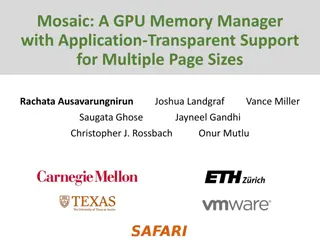 Mosaic: A GPU Memory Manager Enhancing Performance Through Adaptive Page Sizes