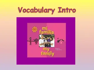 Second Grade Vocabulary Introduction