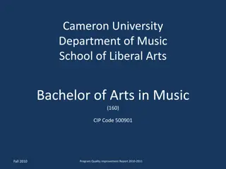 Cameron University Department of Music Program Evaluation 2010-2011