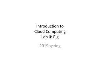 Introduction to Cloud Computing Lab II: Pig 2019 Spring