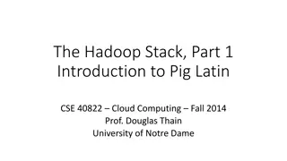 Introduction to Pig Latin for Data Processing in Hadoop Stack