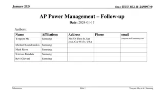 IEEE 802.11-24/0097r0 AP Power Management Follow-up