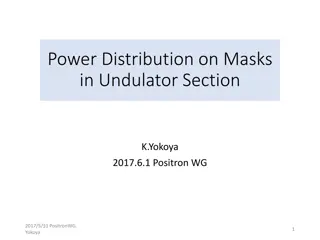 Power Distribution Analysis in Undulator Section