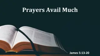 Power of Prayer in James 5:13-20