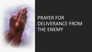 Prayer for Deliverance from the Enemy - Lessons from King David