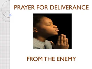 Prayer for Deliverance: Overcoming the Enemy's Plans