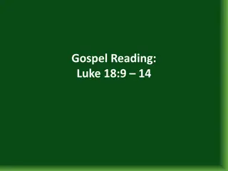 Parable of the Pharisee and the Tax Collector in Luke 18:9-14