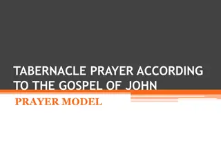 The Tabernacle Prayer Model According to the Gospel of John