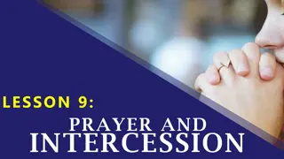 Prayer and Intercession in Biblical Context