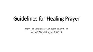 Comprehensive Guidelines for Healing Prayer Process