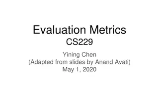 Evaluation Metrics in Machine Learning