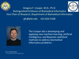 Innovative Biomedical Informatics Research by Dr. Gregory F. Cooper