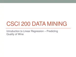 Predicting Quality of Wine Using Linear Regression Analysis