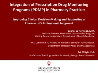 Integrating PDMP in Pharmacy Practice: Enhancing Clinical Decision-Making