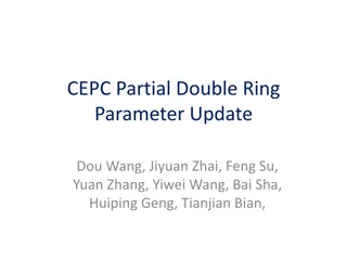 CEPC Partial Double Ring Parameter Update