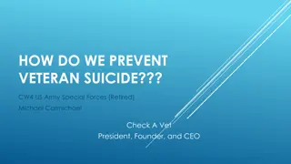 Preventing Veteran Suicide: A Call to Action