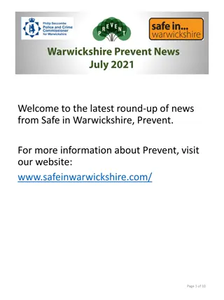 Latest Developments in Prevent Strategy in Warwickshire