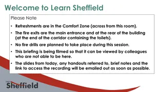 Sheffield Learning Session Briefing