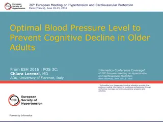 Optimal Blood Pressure Levels to Prevent Cognitive Decline in Older Adults