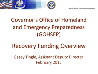 Emergency Preparedness and Recovery Overview by GOHSEP