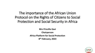 The Importance of Social Protection and the African Union in Africa